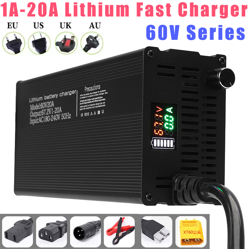 84V 20A Smart Charger - Chargeurs de batterie au Lithium, courant